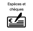 Esp&egrave;ces et ch&egrave;ques